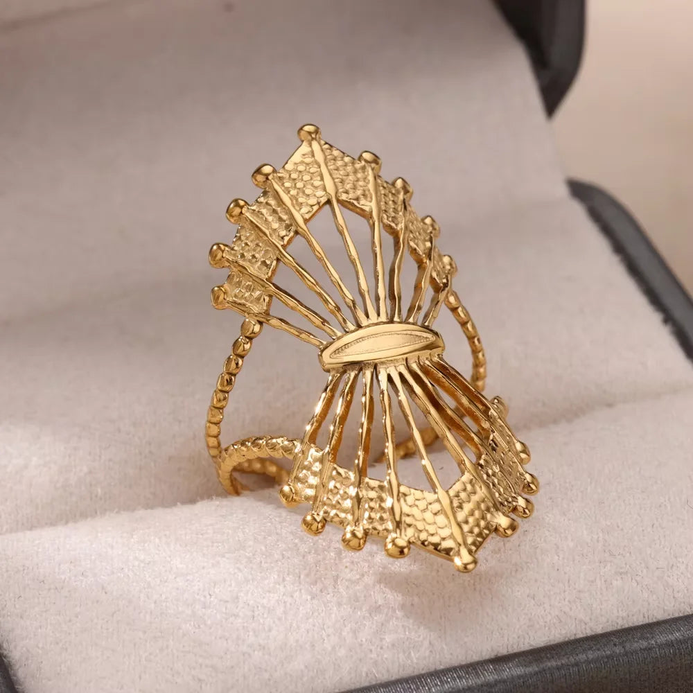 Big Bloom Flower Rings For Women