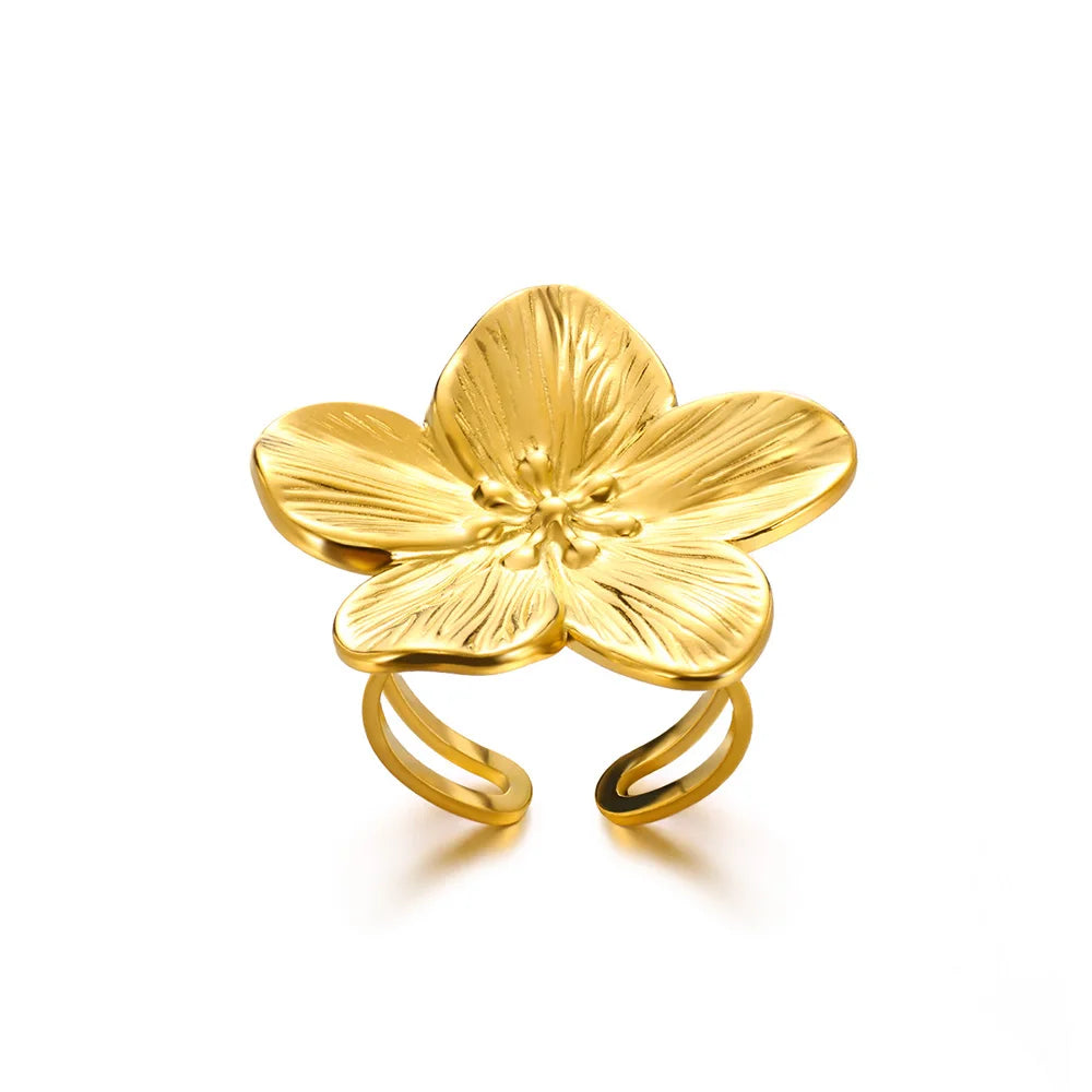 Big Bloom Flower Rings For Women