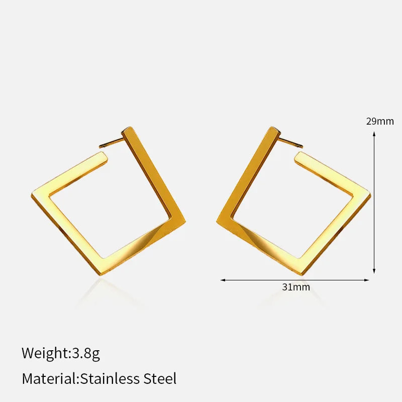 Titanium Steel Stud Earrings