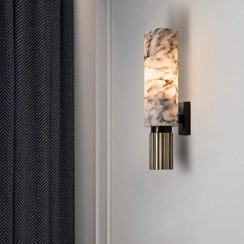 Luxury Natural Marble Wall Lamp