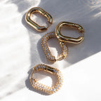 Round Huggie Hoop Earrings
