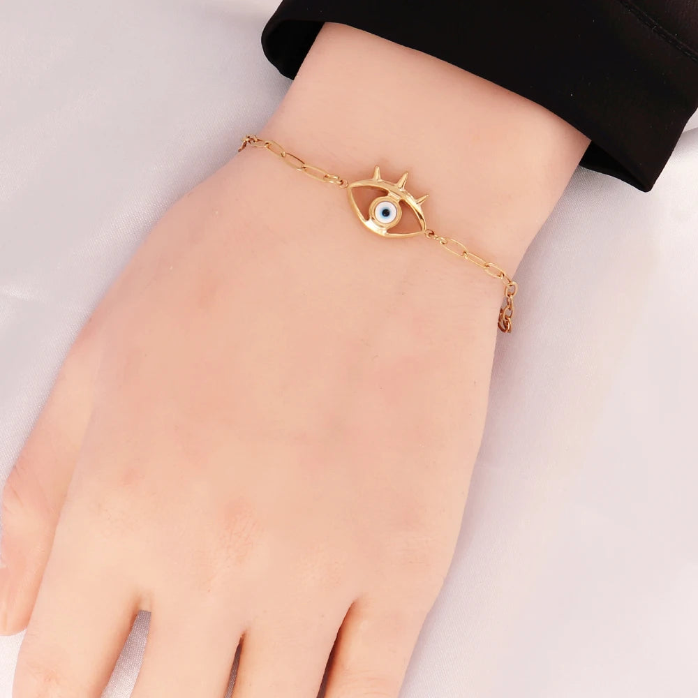 Evil Eyes Chain Bracelet