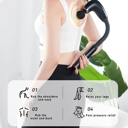 Brightique Smart Fascia Gun Electric Massager Massage Hammer Electric Fascia Gun Home Handheld Hammer Back Artifact Christmas Gift