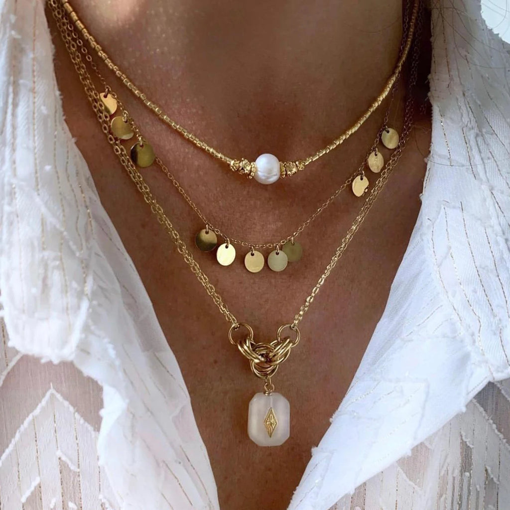 Retro Chic Beaded Choker