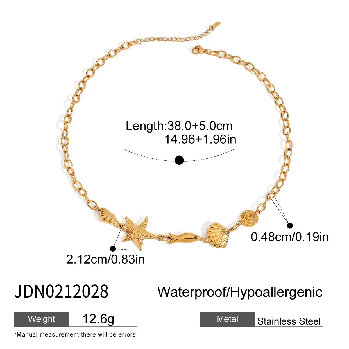 Beach Ocean Wind Conch Freshwater Pearl Pendant Necklace