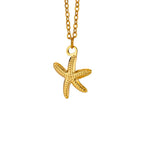 Vintage Starfish Shell Pearl Necklace