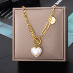 Stainless Steel Multilayer Heart Necklace