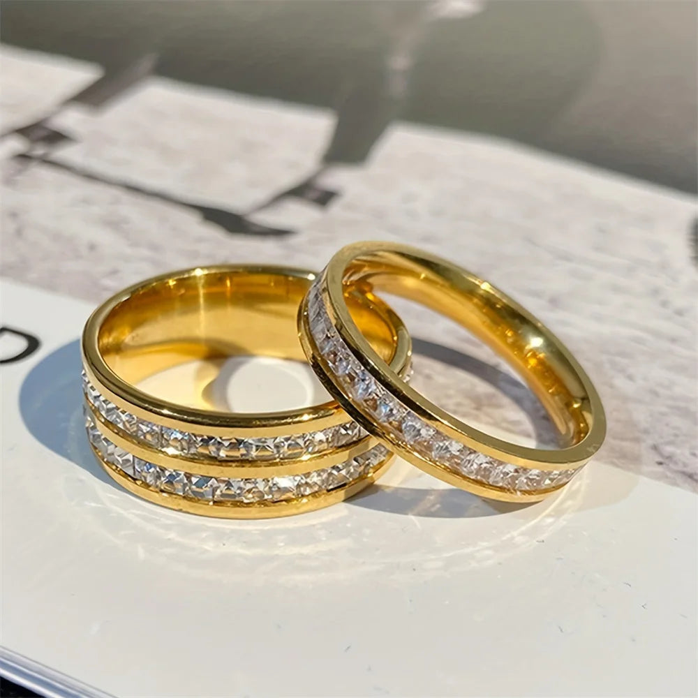 18K Gold-Plated Zircon Ring