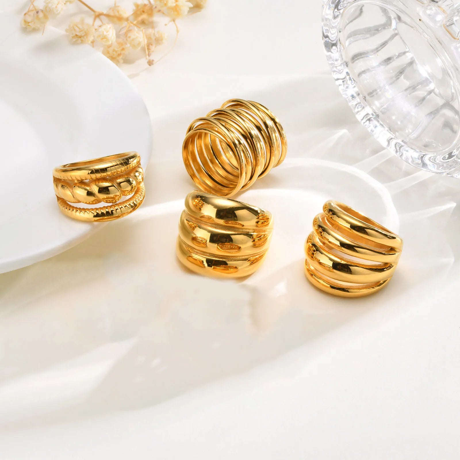 Chunky Dome Rings for Women