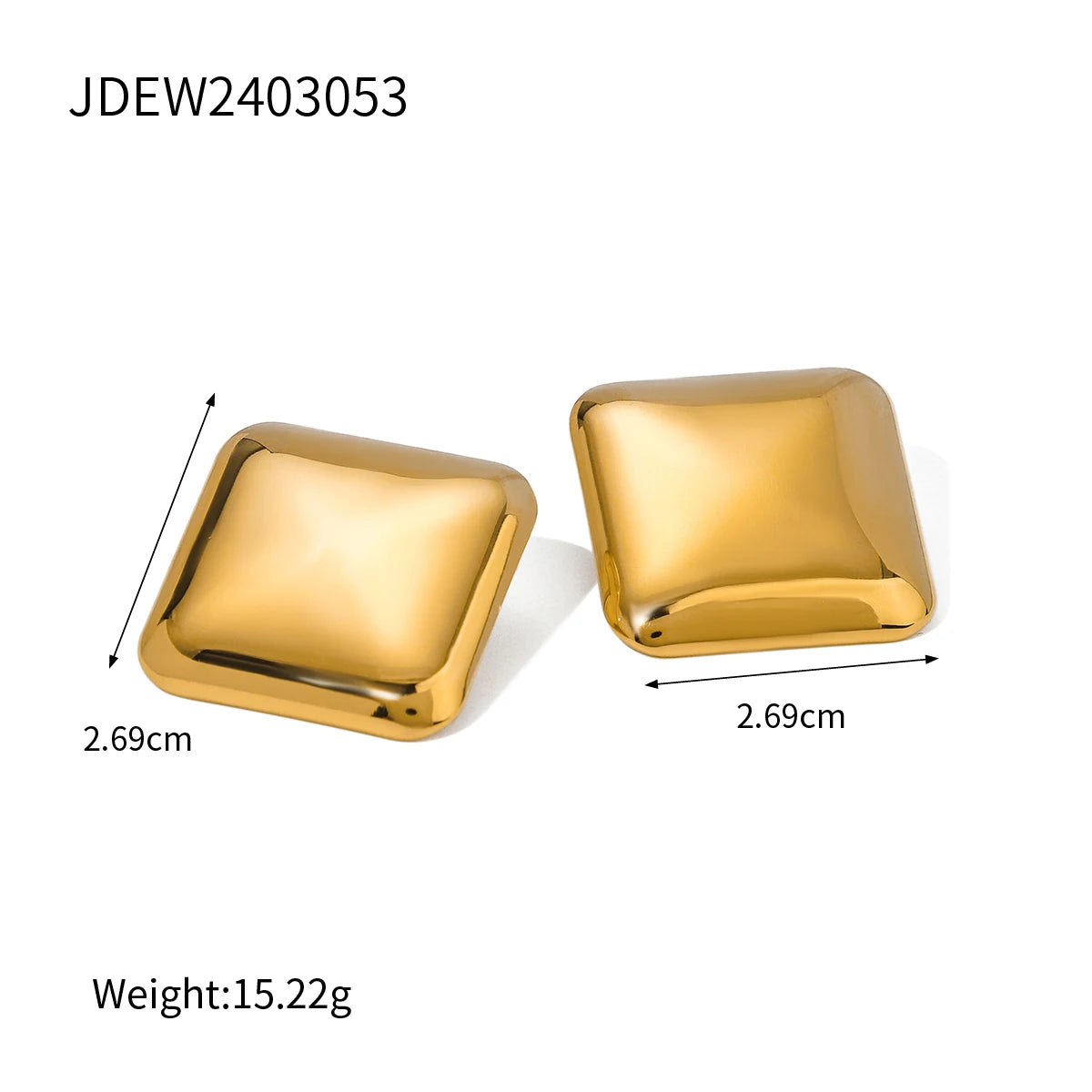 Vintage Minimalist Stainless Steel Elegant Stud Earrings