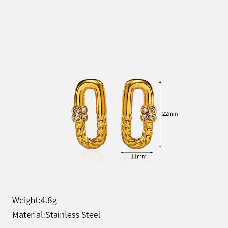 Titanium Steel Stud Earrings