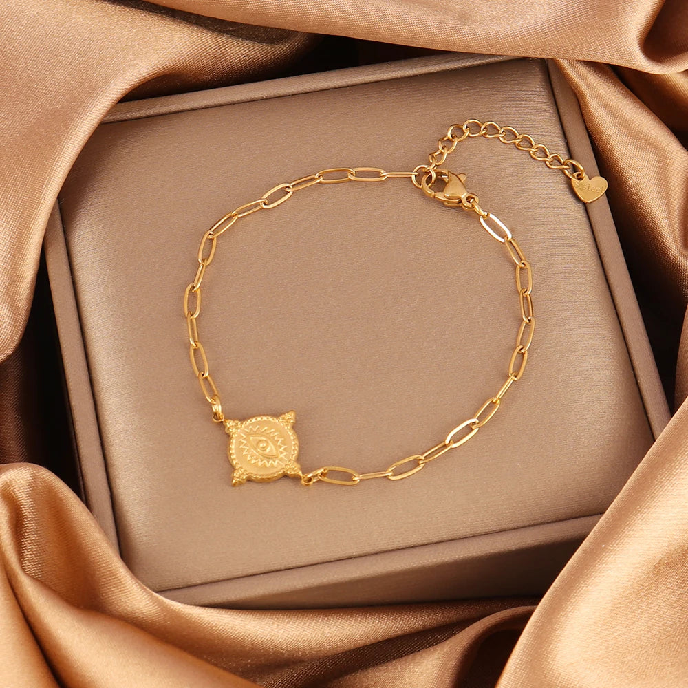 Evil Eyes Chain Bracelet